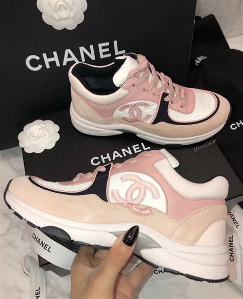 chanel sneakers pink